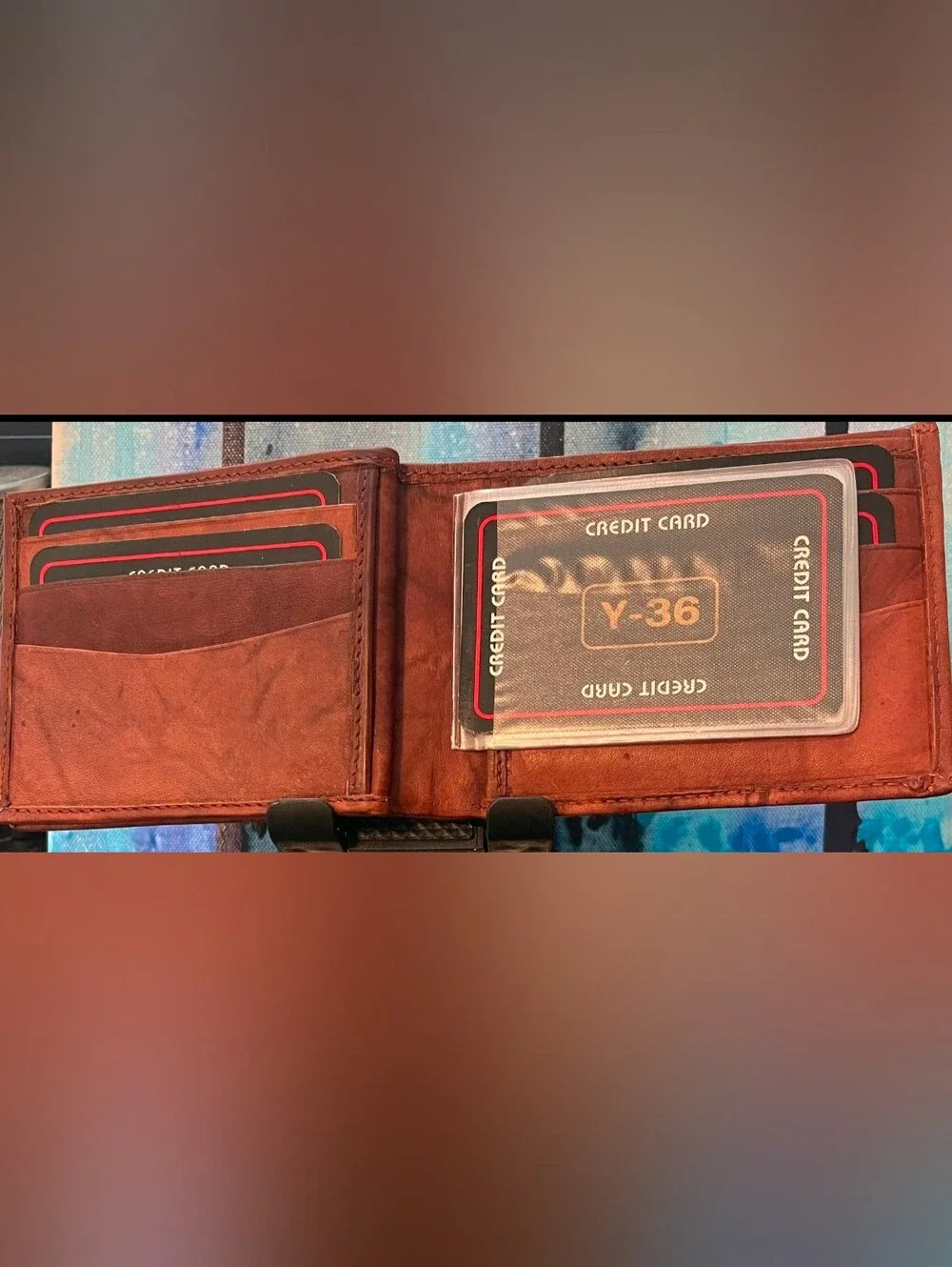 Vintage Style Genuine Leather Bi-Fold Brown Wallet